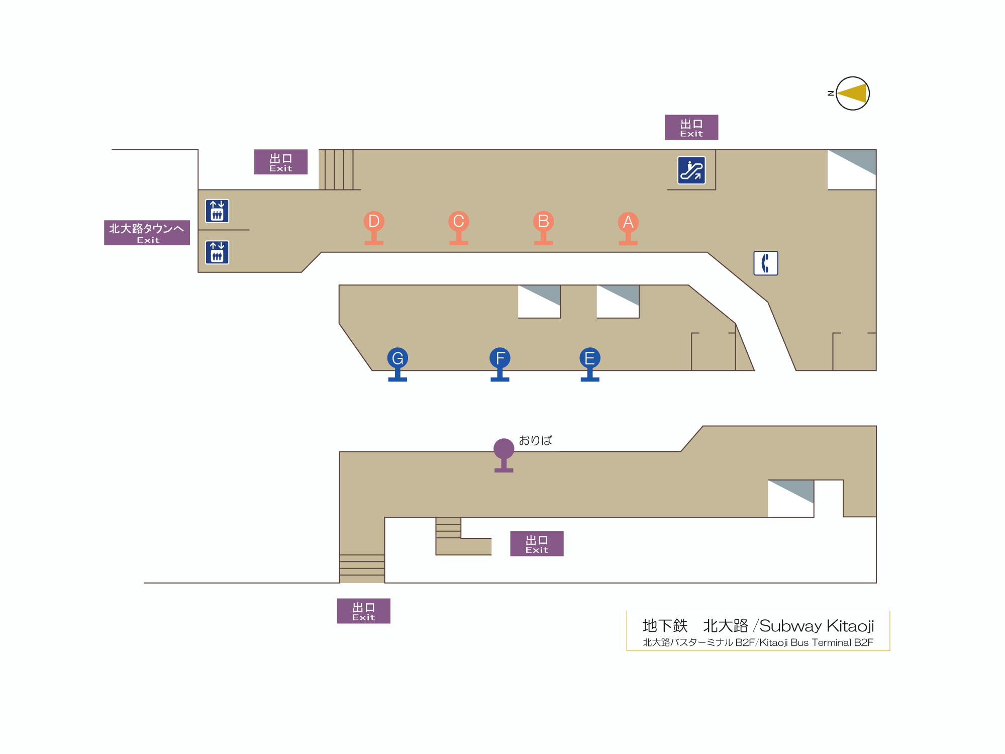 構内図表示 歩くまち京都 バス 鉄道の達人